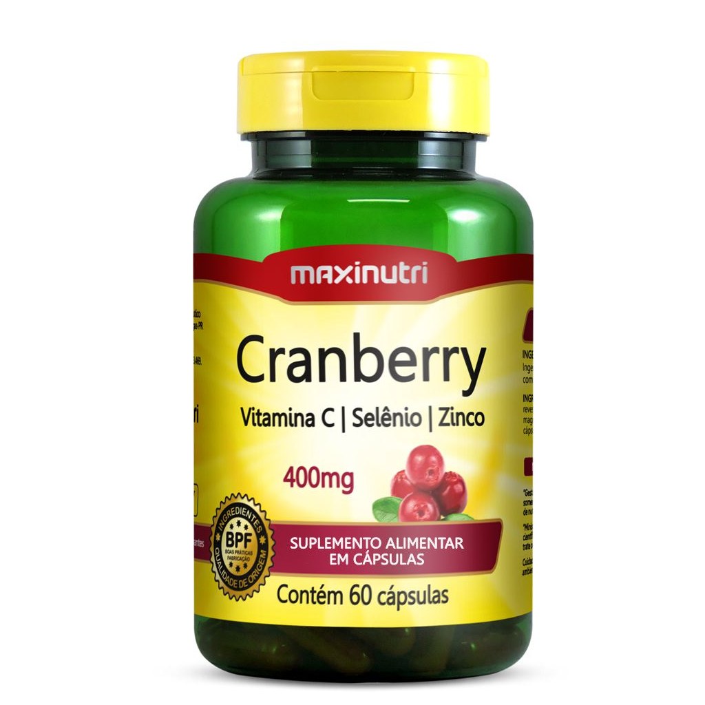 Cranberry 400mg 60 cápsulas Maxinutri