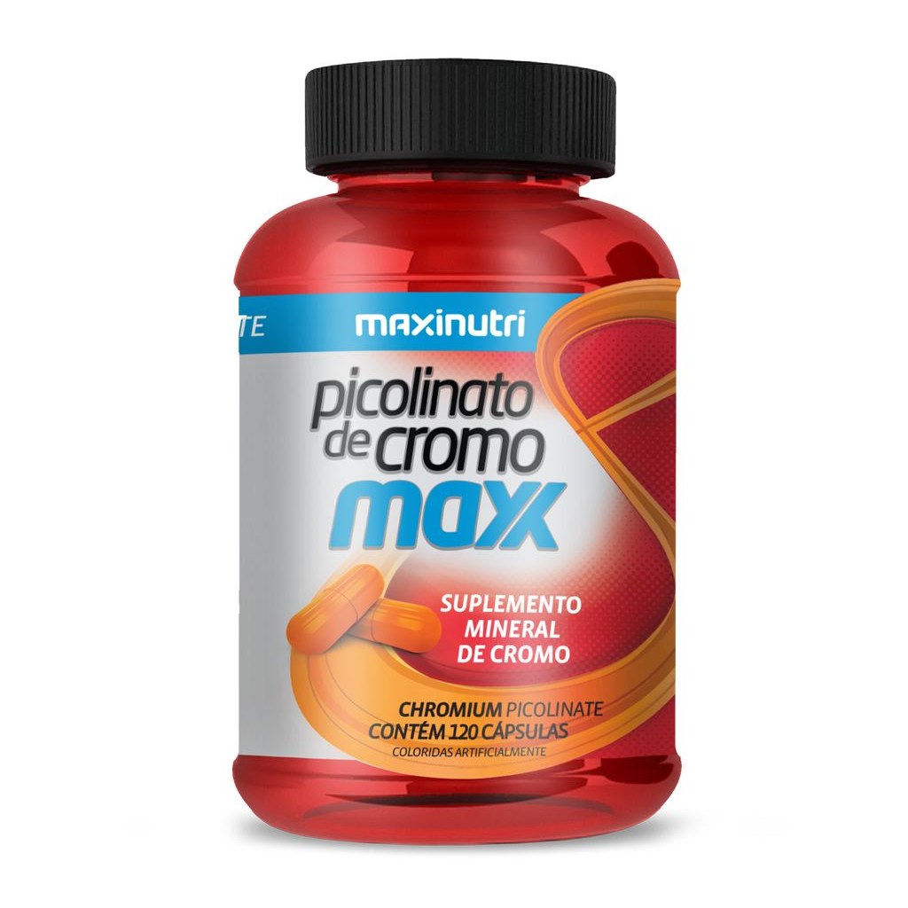 Picolinato de Cromo Maxx 530mg 120 cápsulas Maxinutri