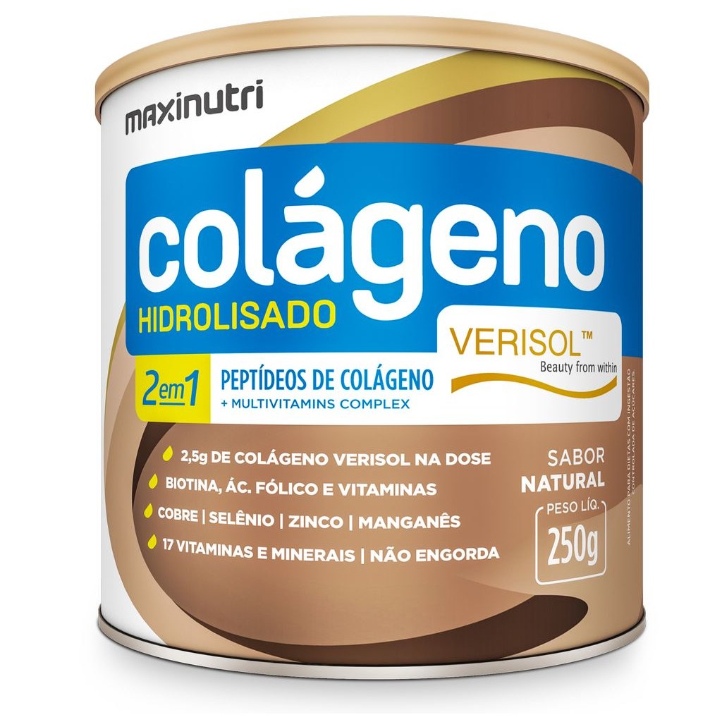 Colageno Verisol Hid 2em1 Pote 250g Natural Maxinutri
