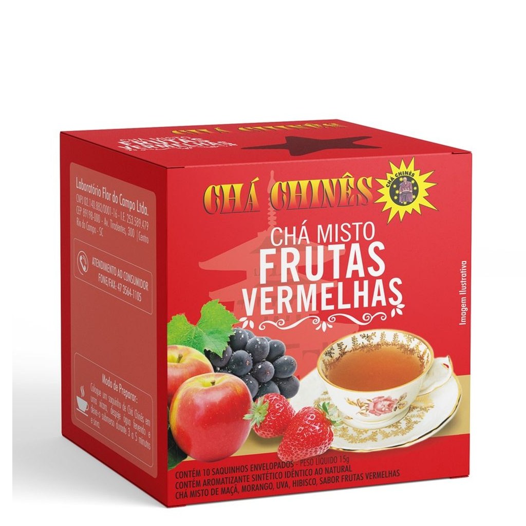 Cha Frutas Vermelhas 15g Cha Chines