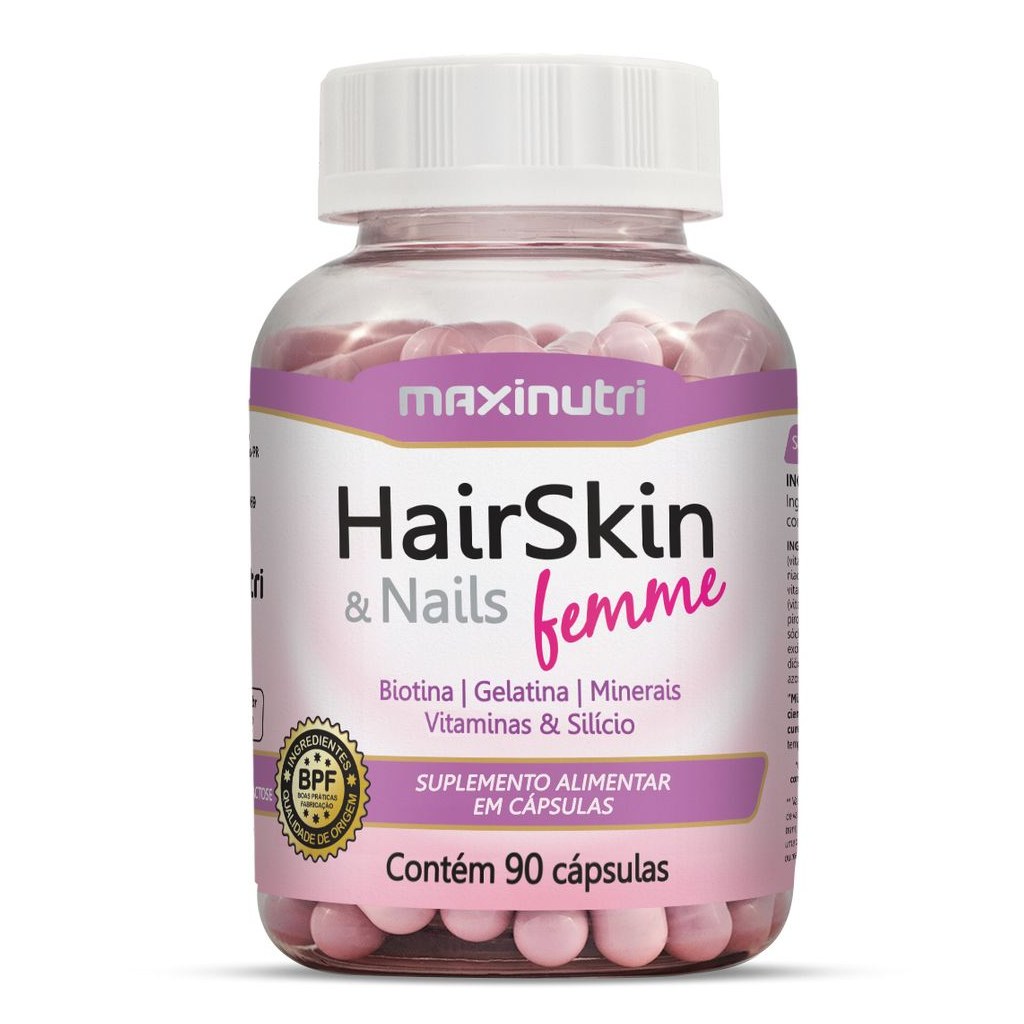 Hairskin Femme 600mg 90 cápsulas Maxinutri