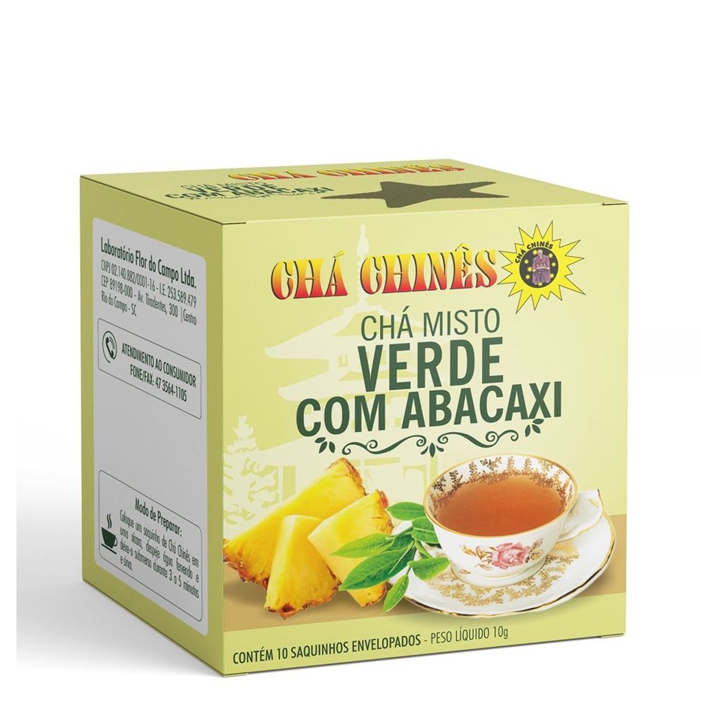 Cha Verde com Abacaxi 10g Cha Chines