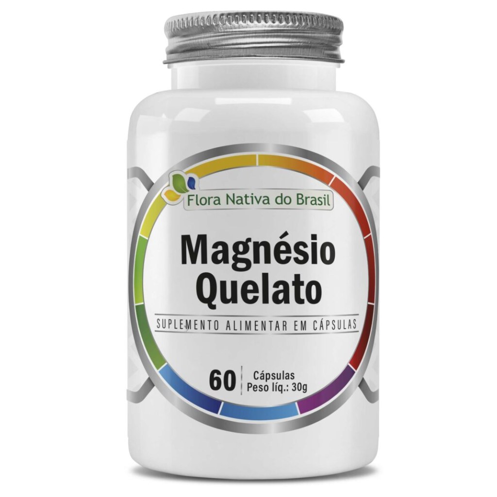 Magnesio Quelato (Bisglicinato) 500mg 60 cápsulas Flora Nativa