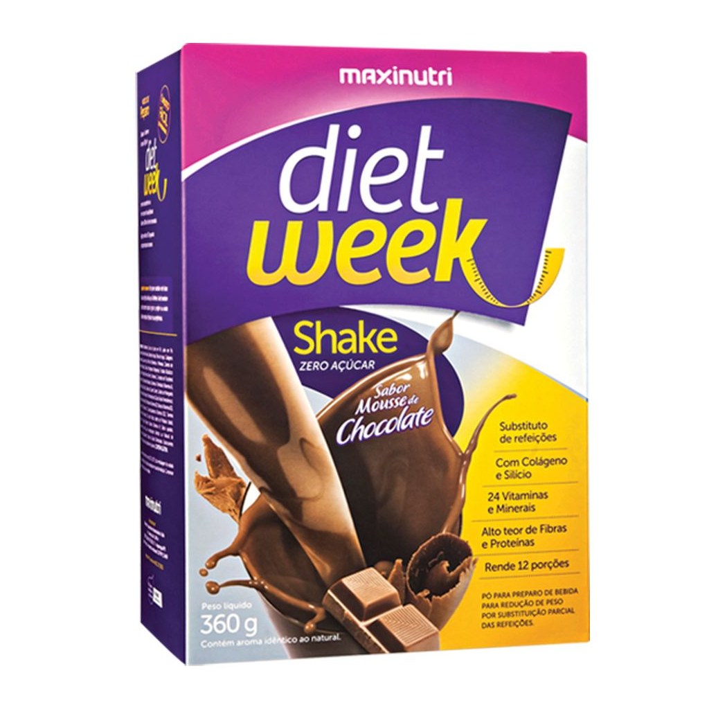 Diet Week Shake 360g Mousse de Chocolate Maxinutri
