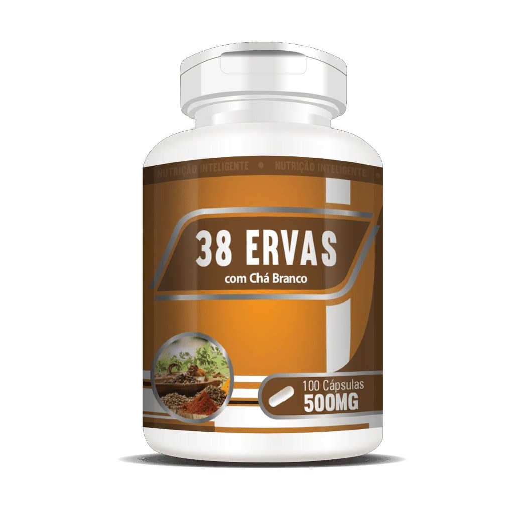 38 Ervas 500mg 100 cápsulas RN Suplementos