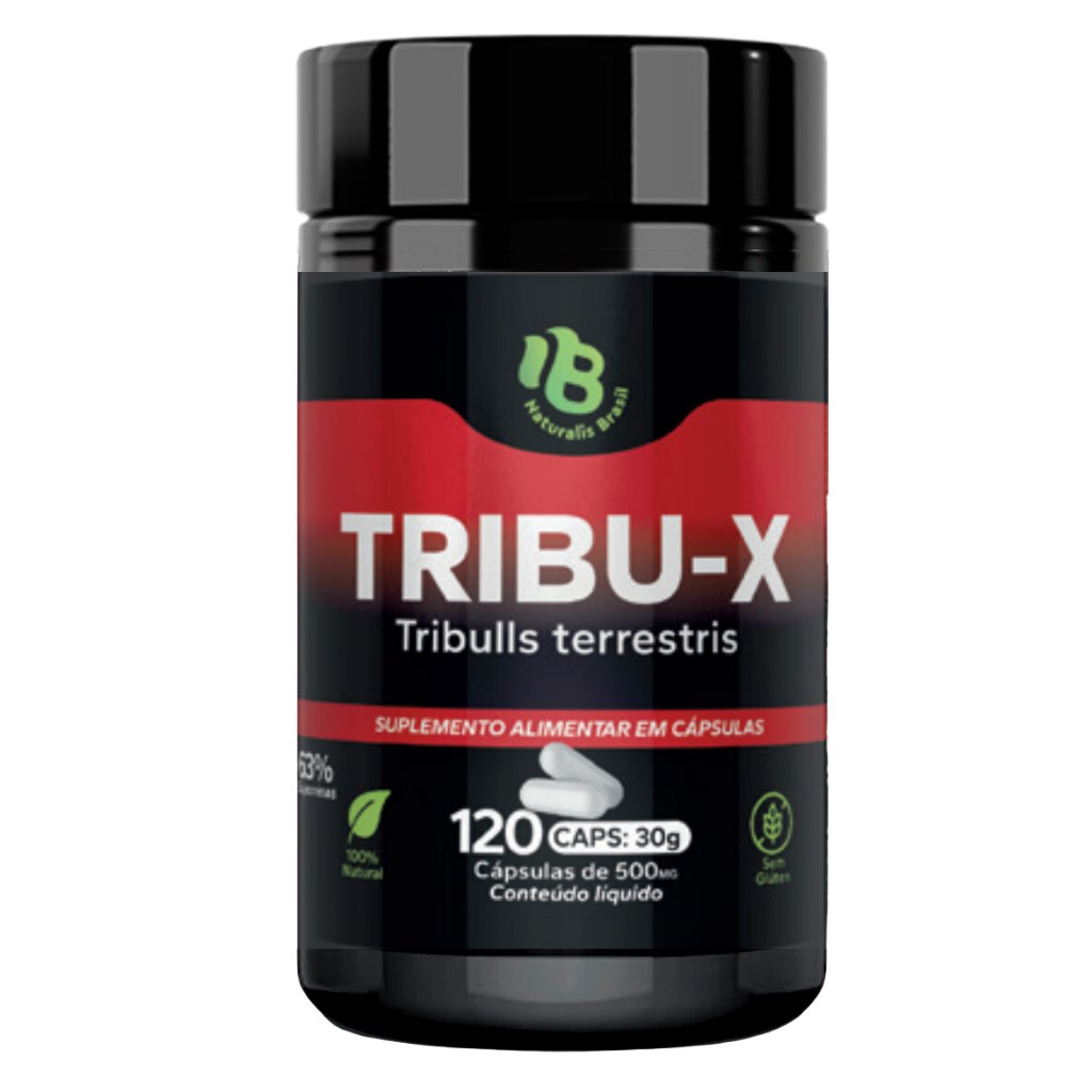 Tribu X - Tribulus Terrestris 63% Saponinas - 500mg 120 cápsulas Naturalis Brasil