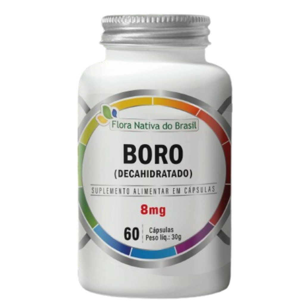 Boro Decahidratado (8mg) 500mg 60 cápsulas Flora Nativa