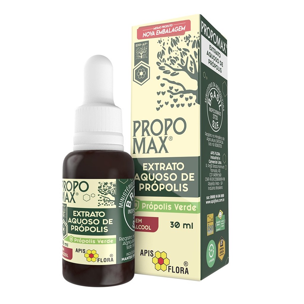 Propomax Extrato de Propolis Verde sem alcool 30ml Apisflora