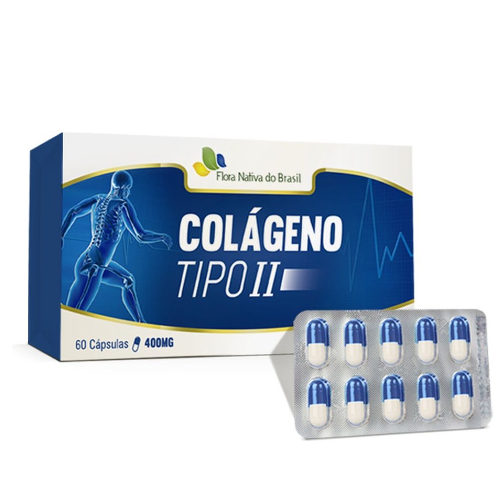 Colageno Tipo II 400mg 60 cápsulas Flora Nativa
