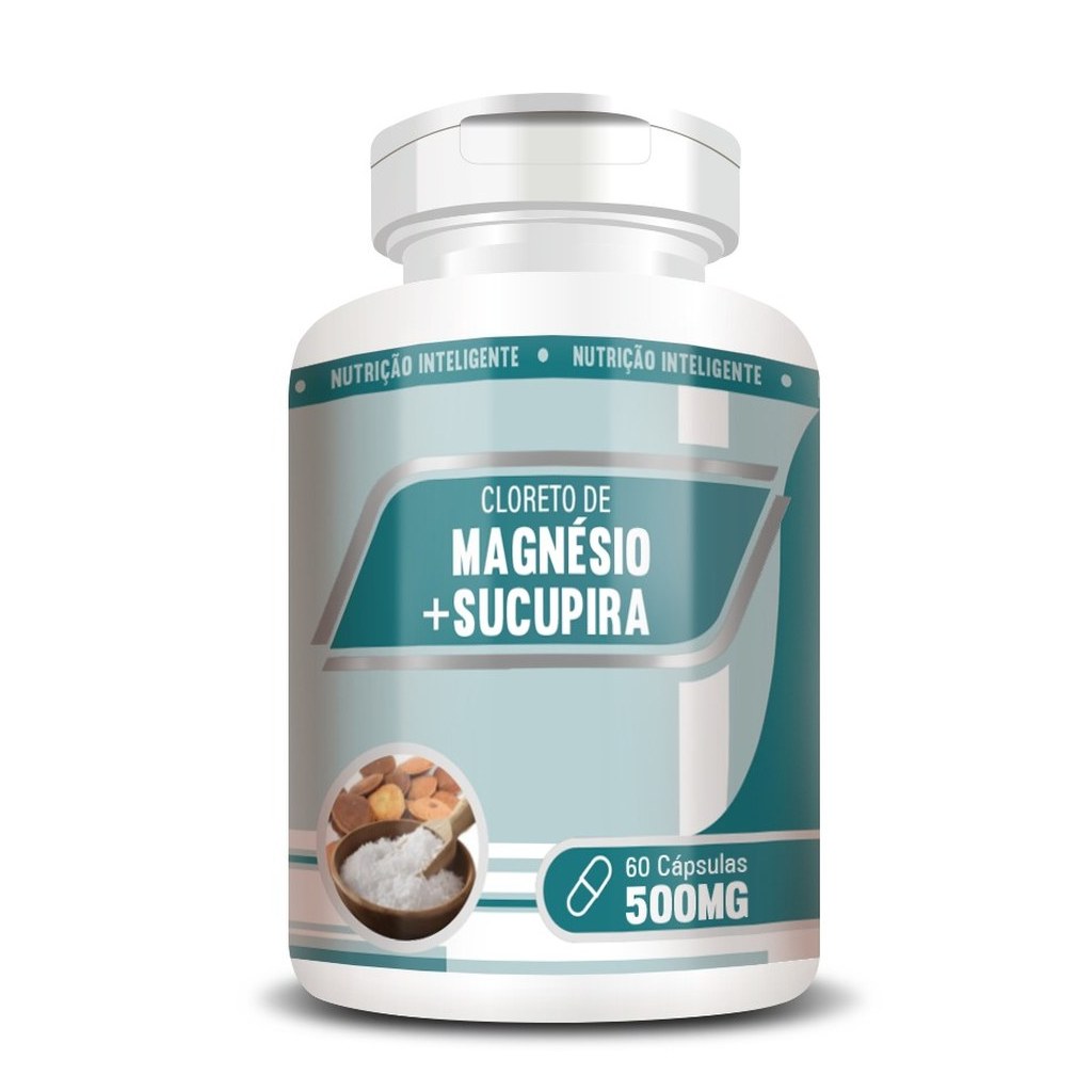 Cloreto de magnesio com Sucupira 500mg 60 cápsulas RN Suplementos