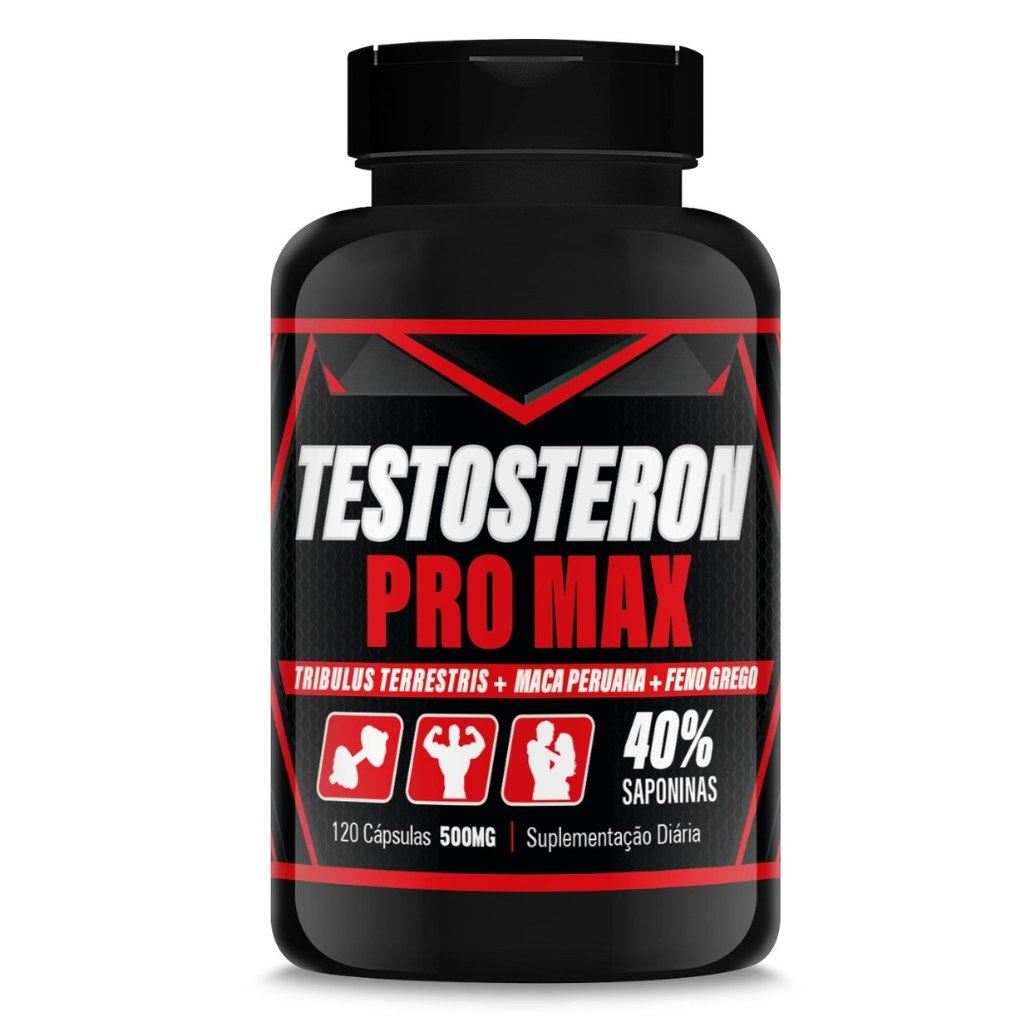 Testosteron Pro Max - Tribulus, Maca e Feno - 500mg 120 cápsulas Kury Ervas