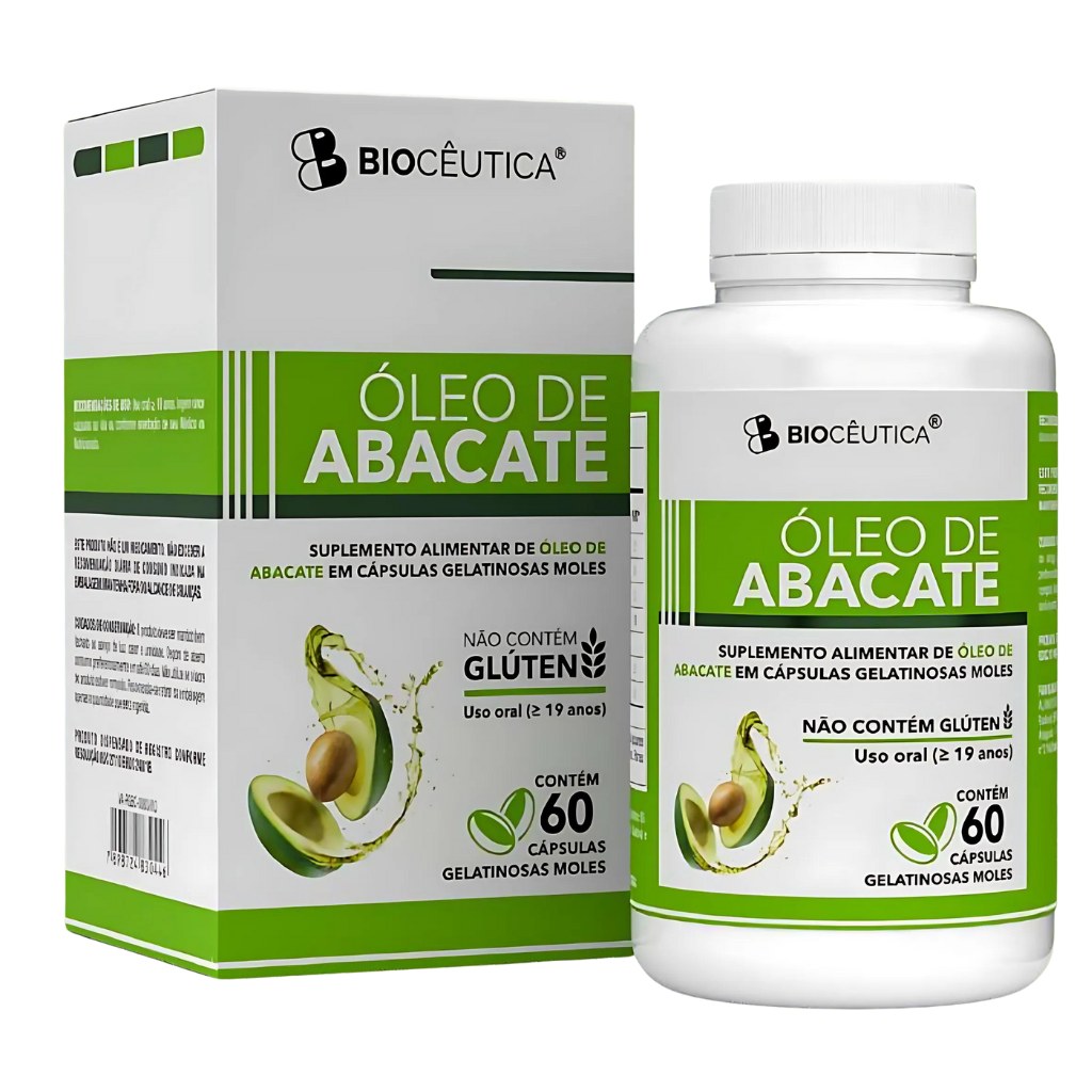 Oleo de Abacate 1350mg 60 cápsulas Bioceutica