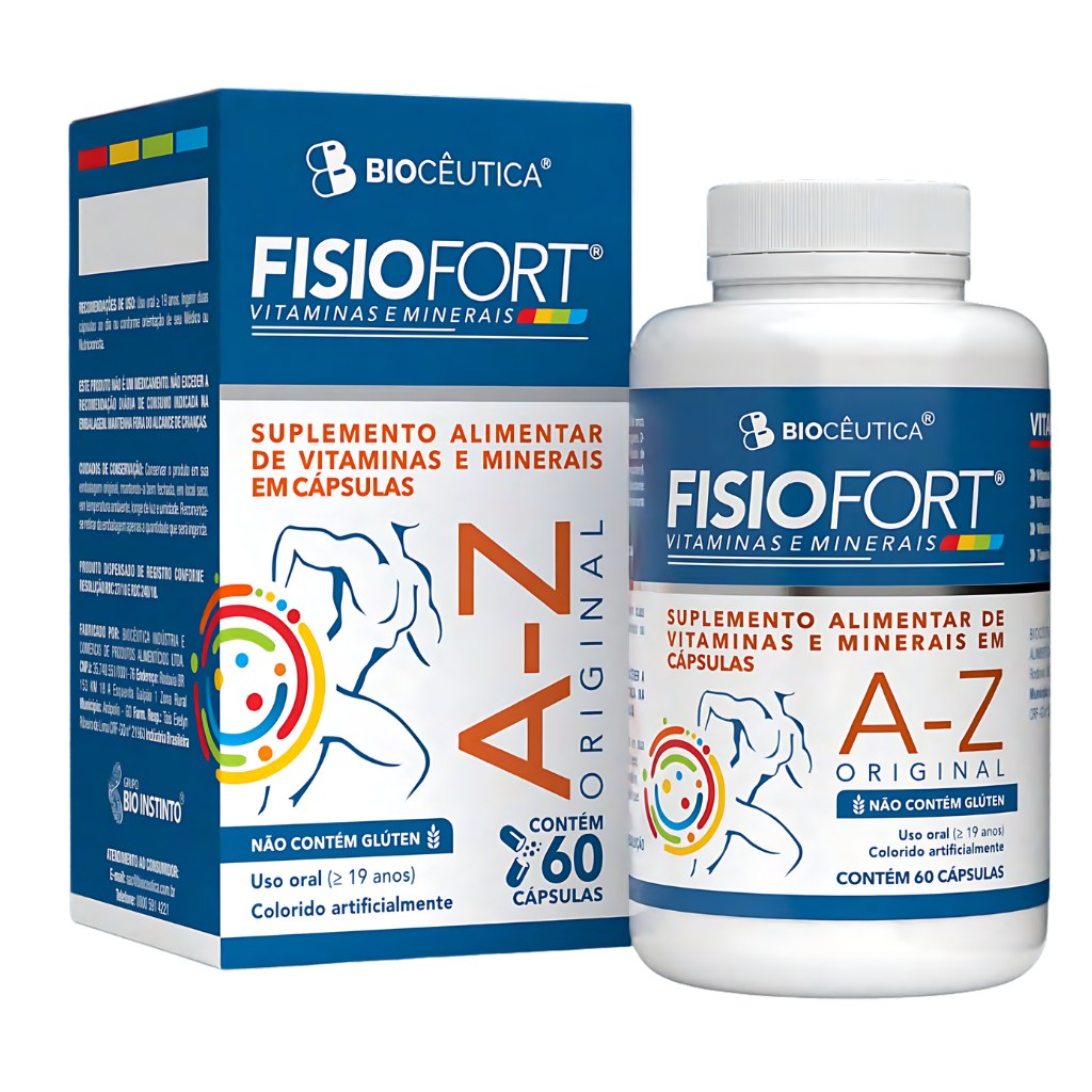 Fisiofort A-Z - Polivitaminico - 370mg 60 cápsulas Bioceutica