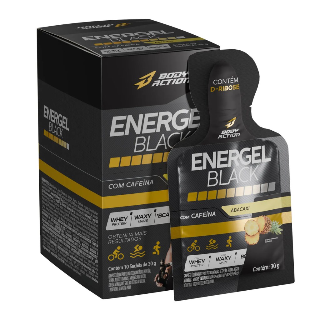 Energel Black 10x30g Abacaxi Body Action