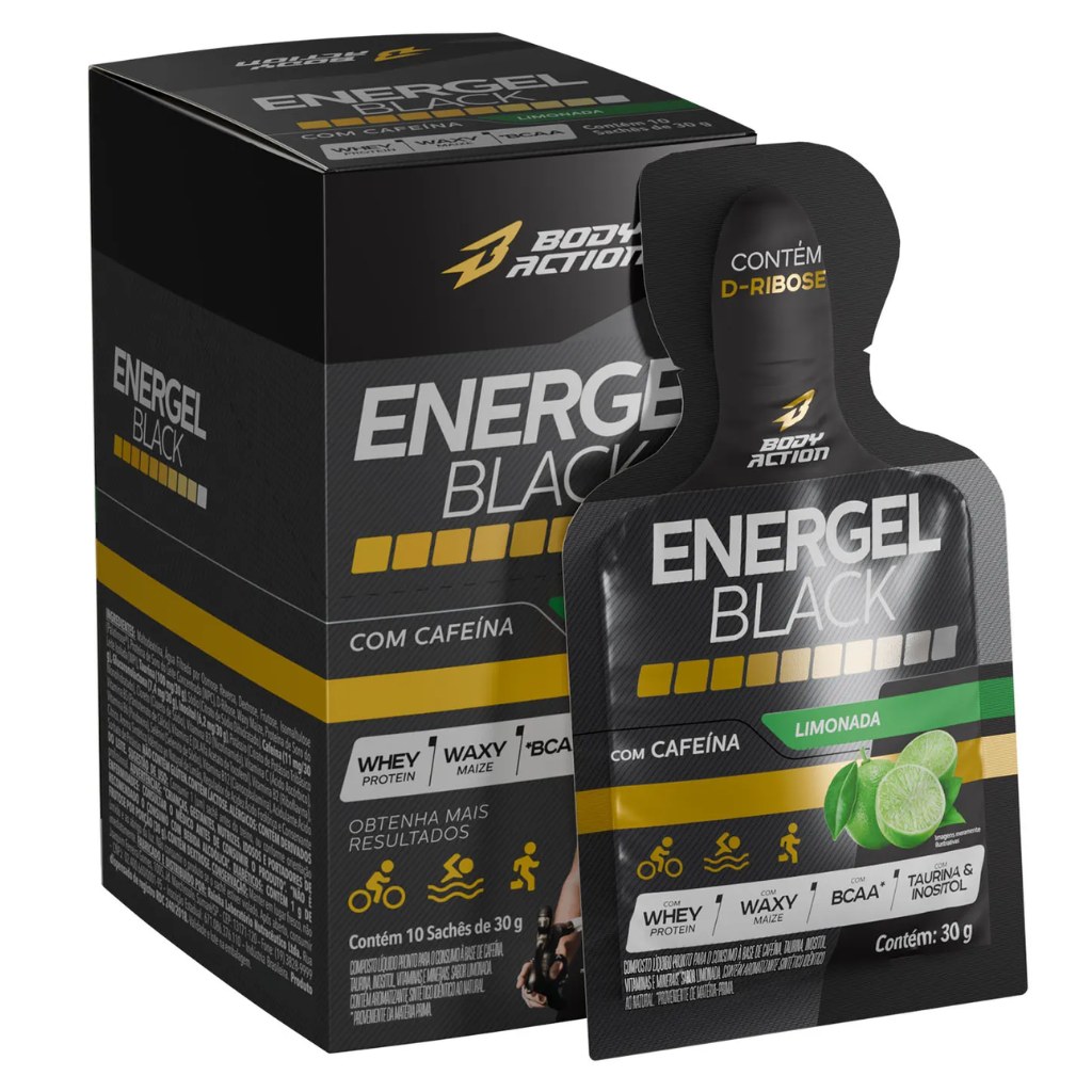 Energel Black 10x30g Limonada Body Action