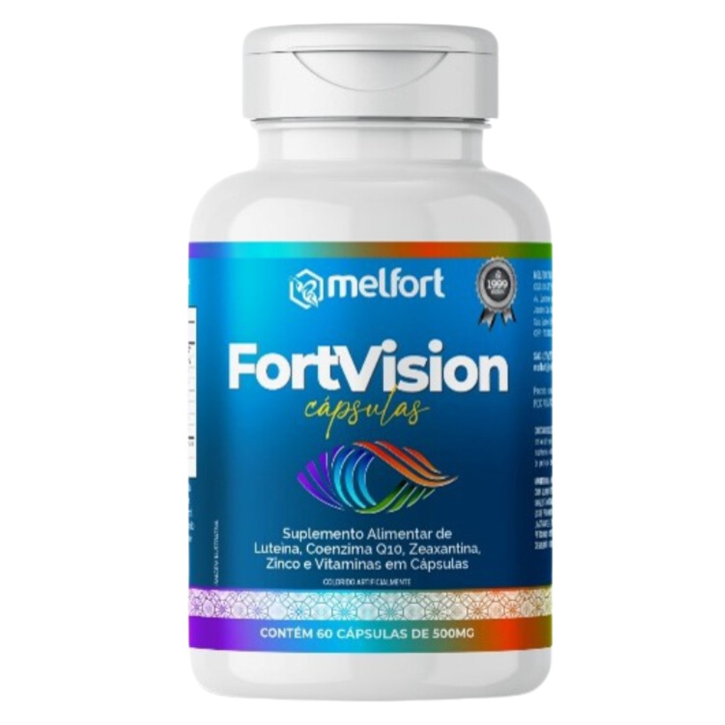 FortVision - Luteina Zeaxantina CoQ10 e mais - 500mg 60 cápsulas Melfort