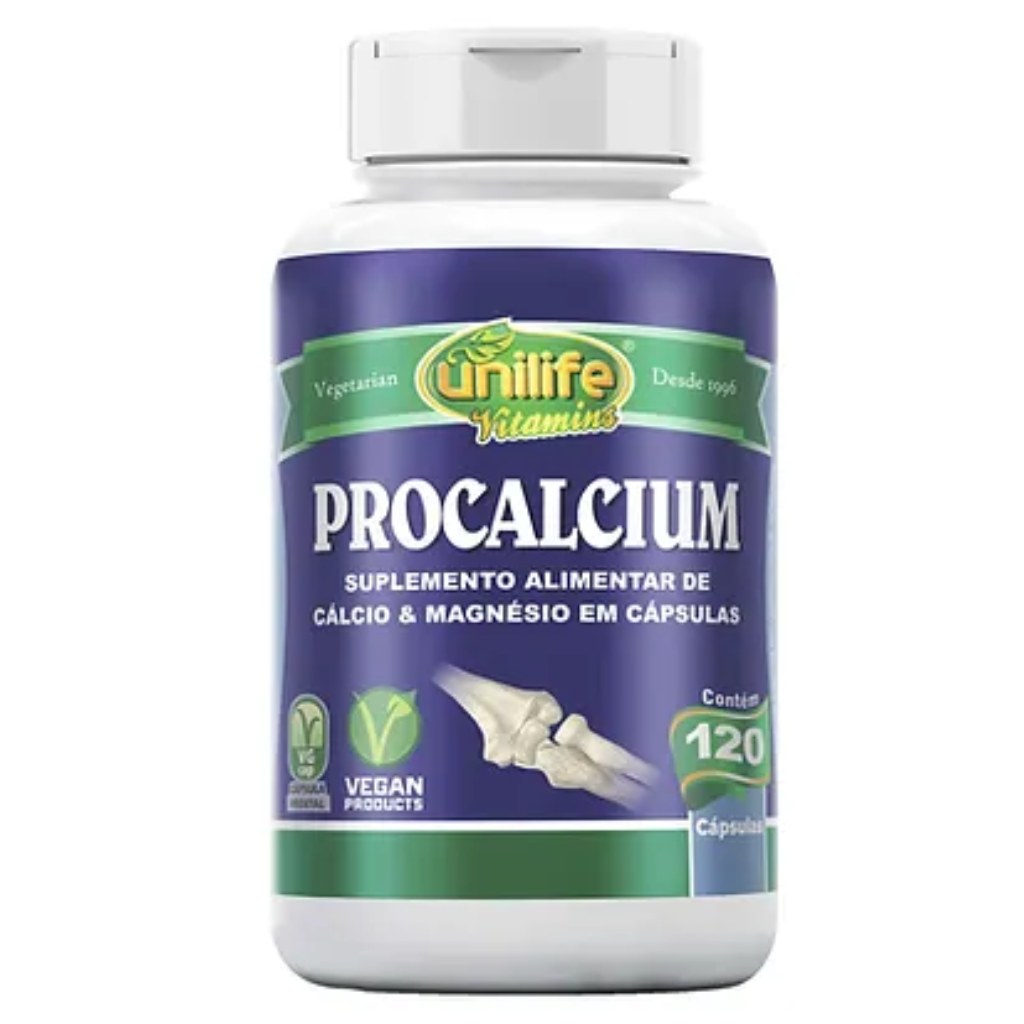 Procalcium 950mg 120 cápsulas Unilife
