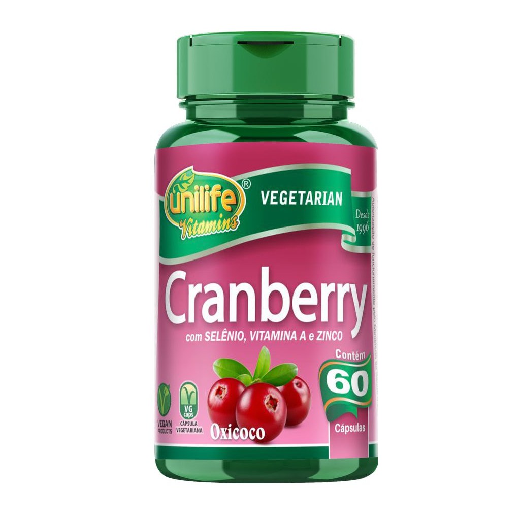Cranberry 500mg 60 cápsulas Unilife
