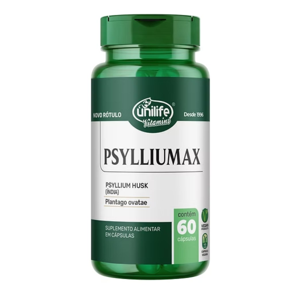 Psylliumax 550mg 60 cápsulas Unilife