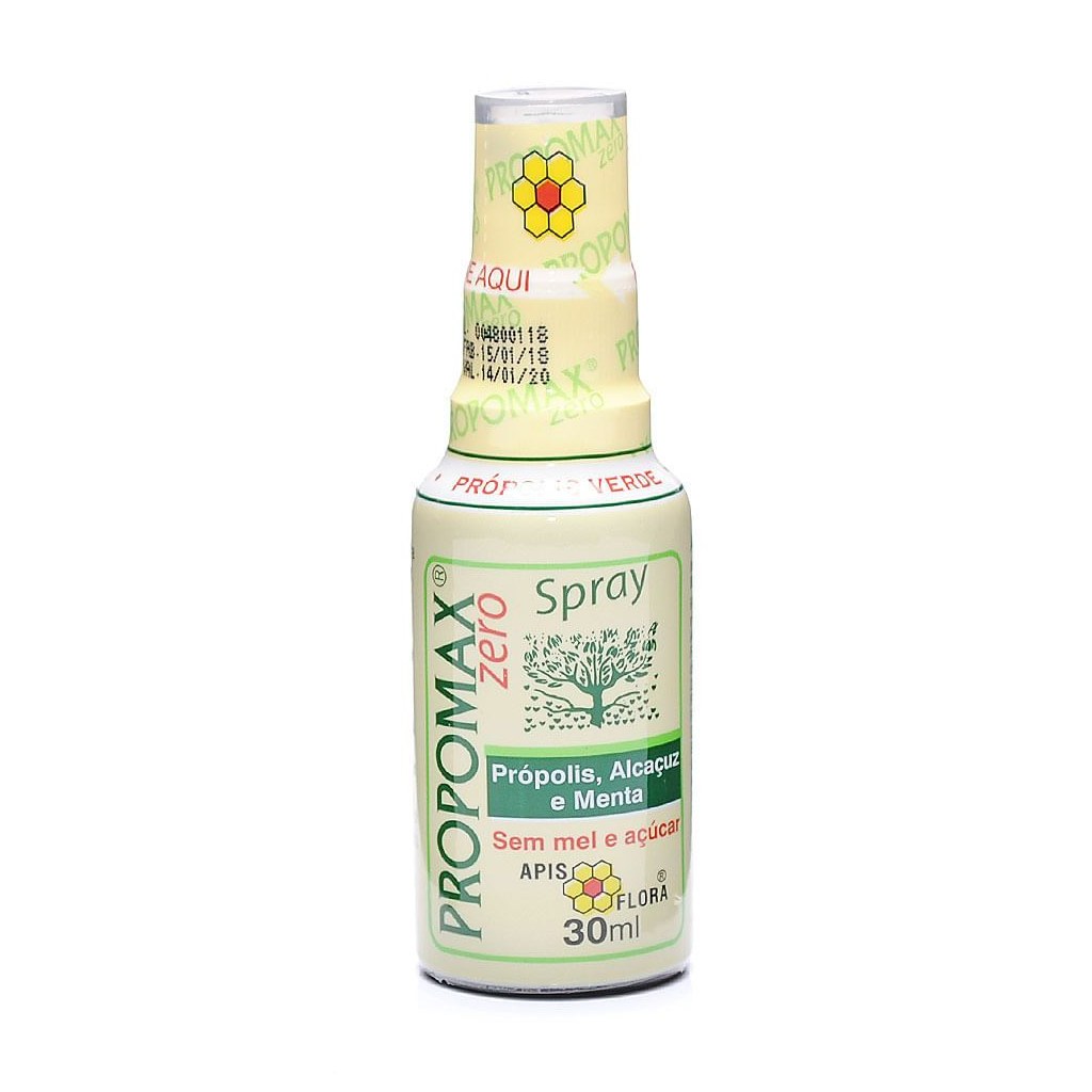 Propomax Zero Spray Extrato de Propolis Verde e Menta sem alcool 30ml Apisflora