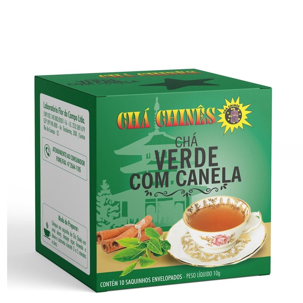 Cha Verde com Canela 10g Cha Chines