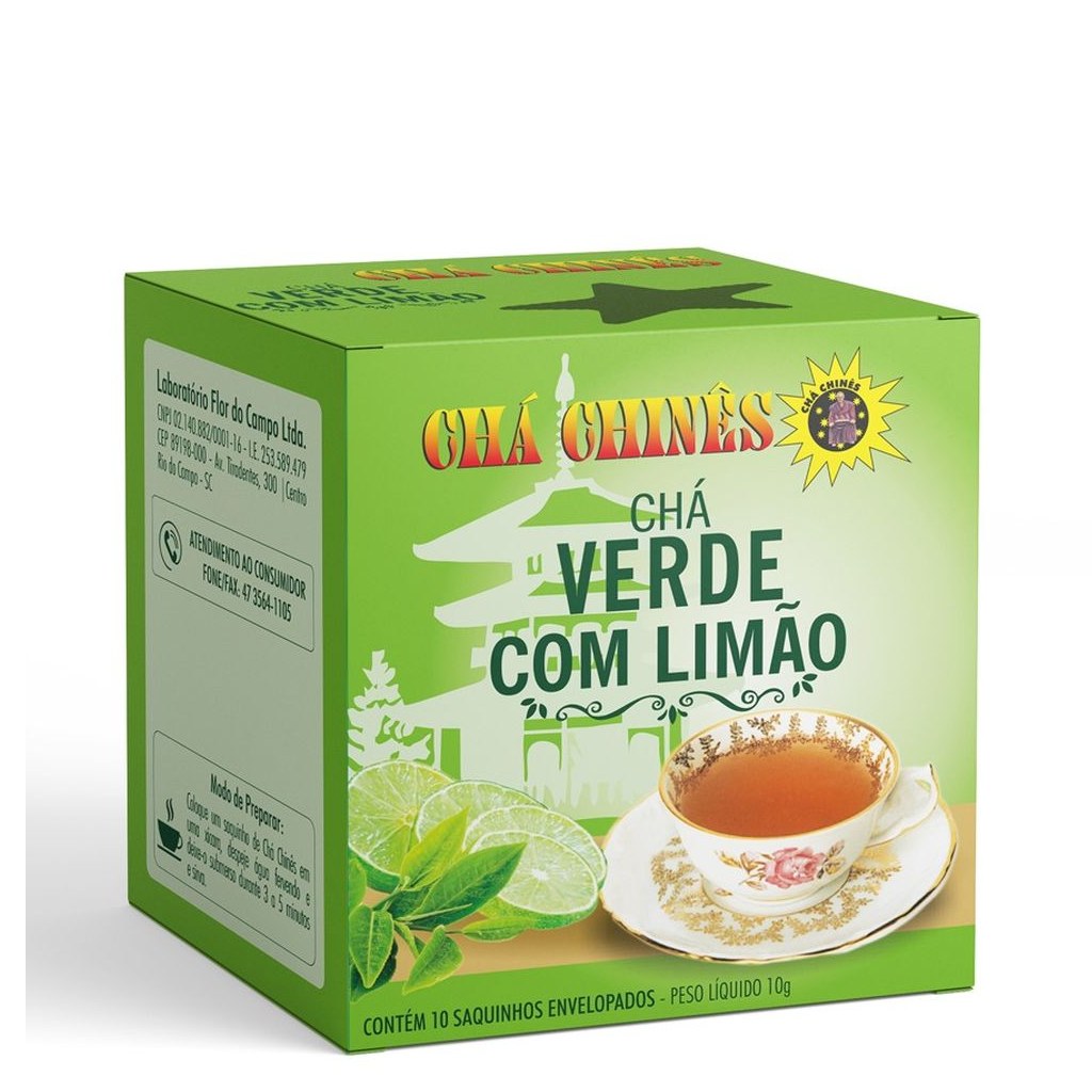 Cha Verde Sabor Limao 10g Cha Chines