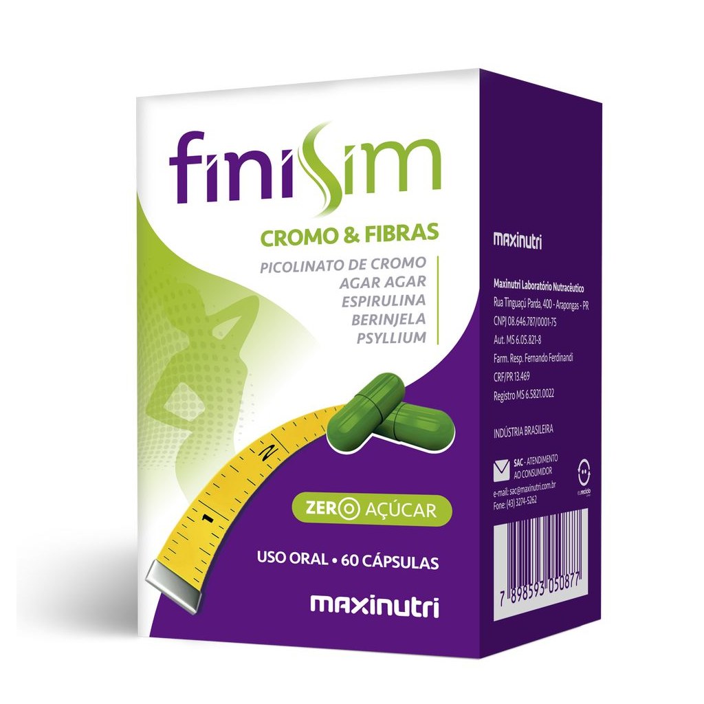 Finisim 700mg 60 cápsulas Maxinutri