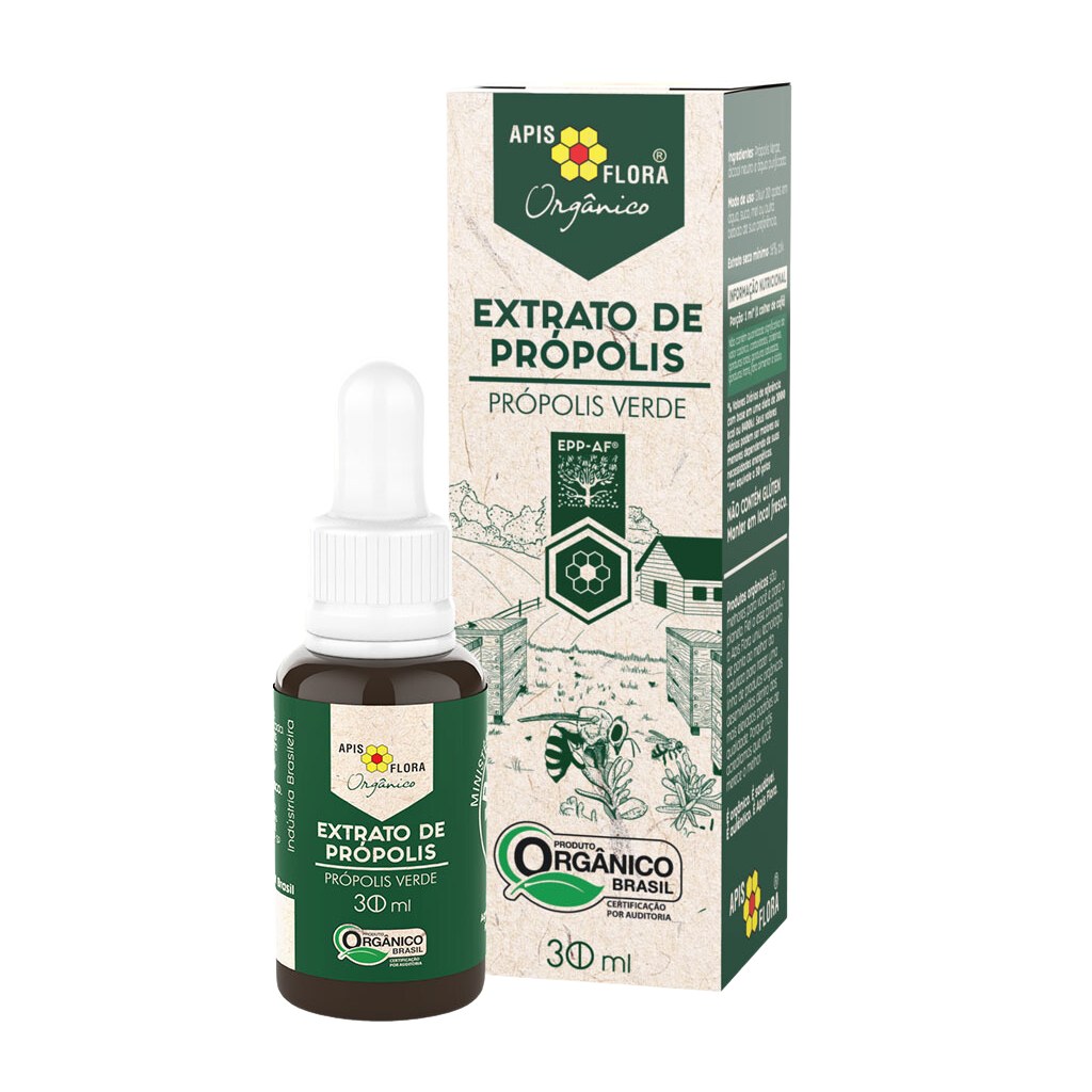 Extrato de Propolis Verde Organico 30ml Apisflora
