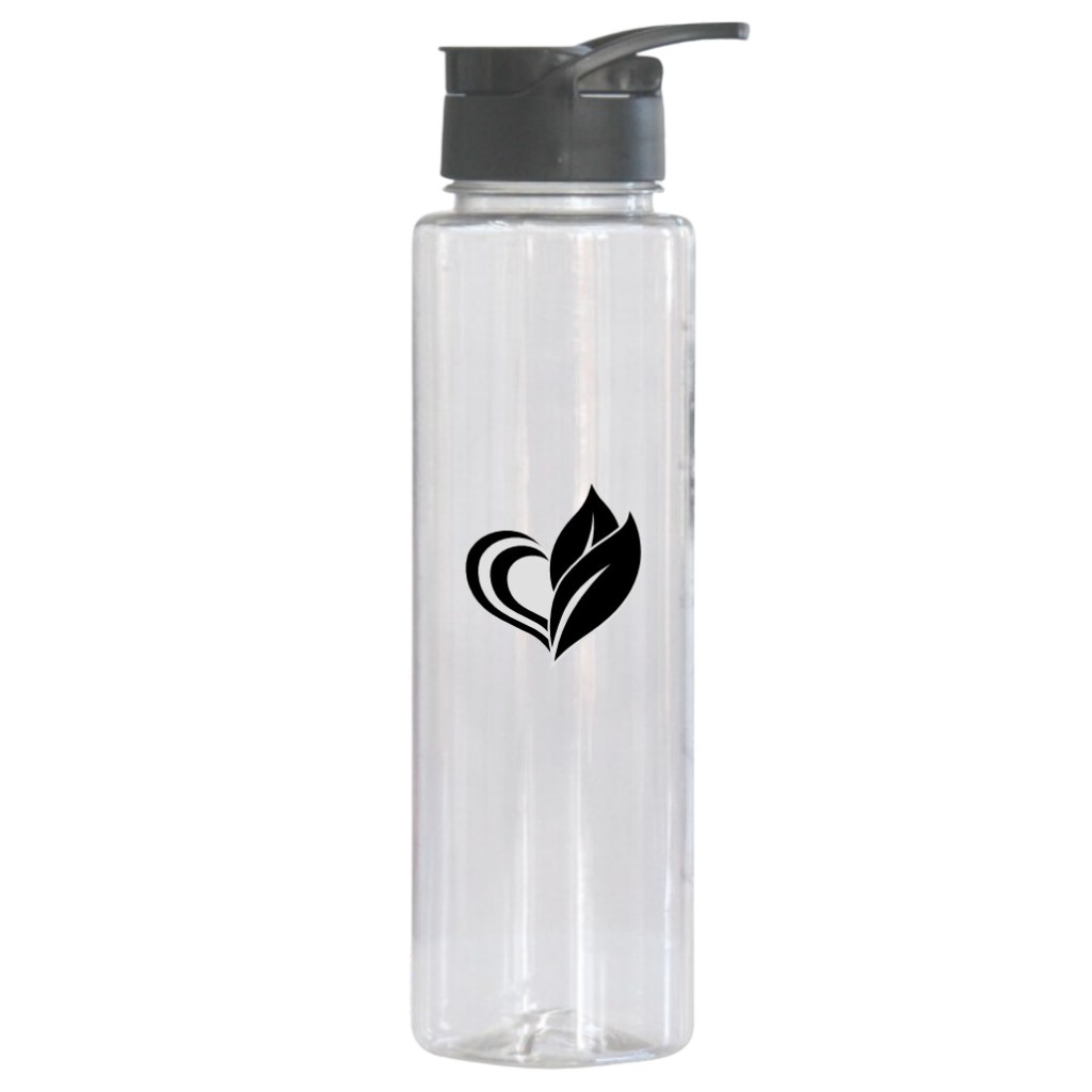 Garrafa Cristal 600ml Tampa Preta Twist