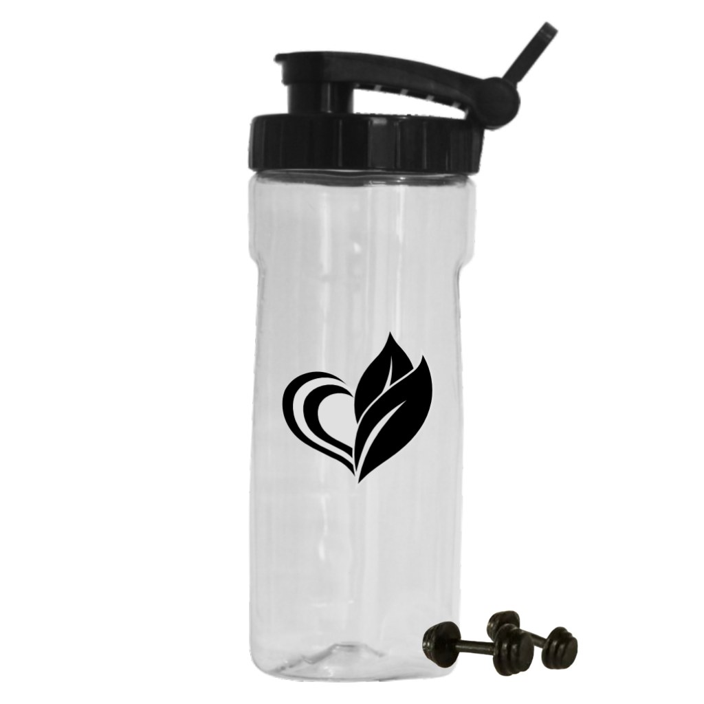 Coqueteleira Shaker Cristal 400ml Tampa Preta Twist