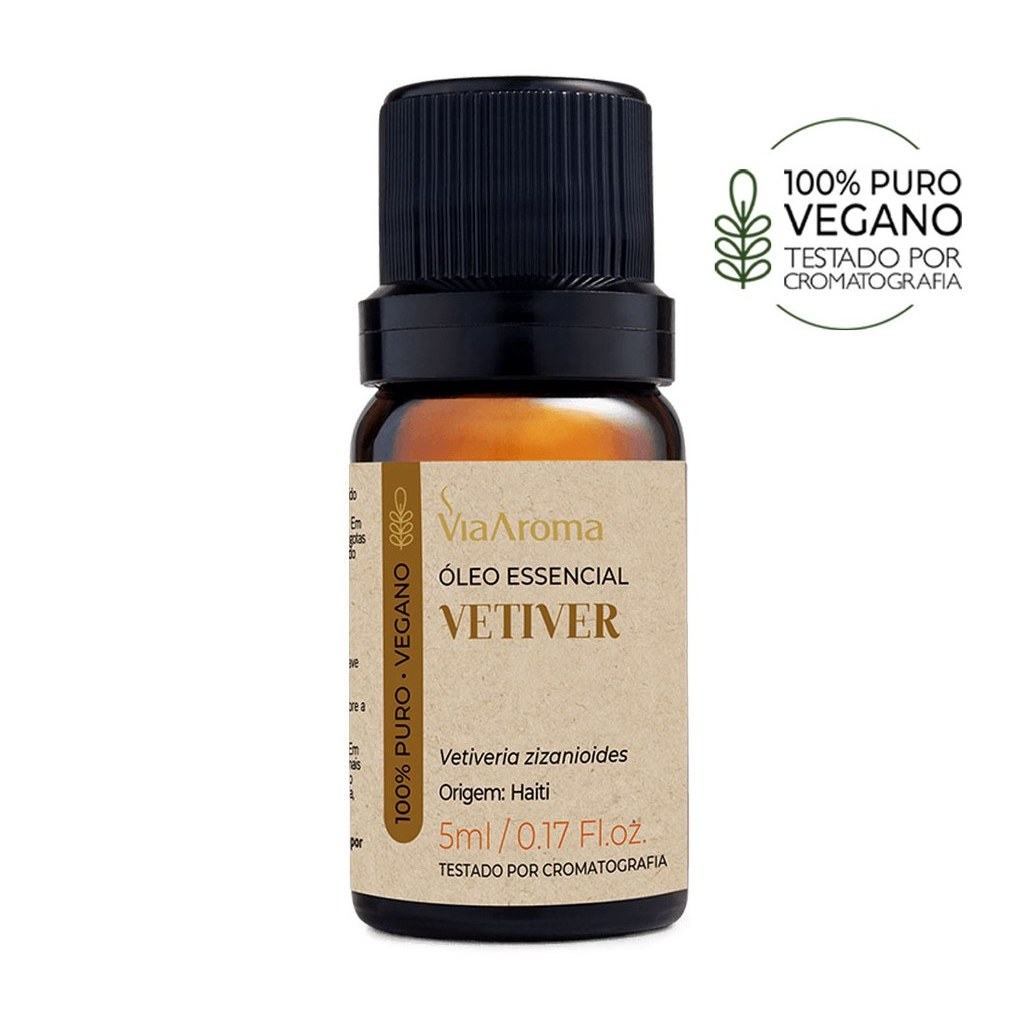 Oleo Essencial Vetiver 5ml Via Aroma