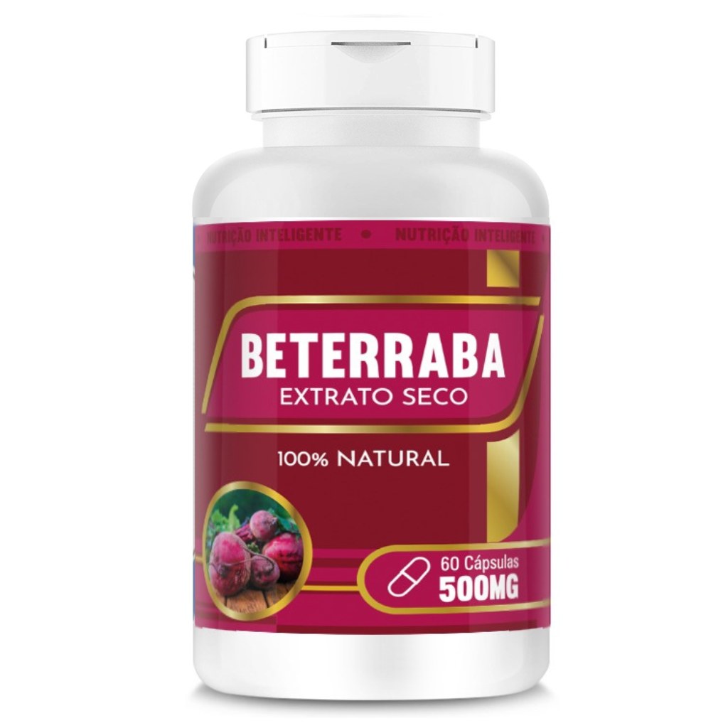 Beterraba (extrato seco) 500mg 60 cápsulas RN Suplementos