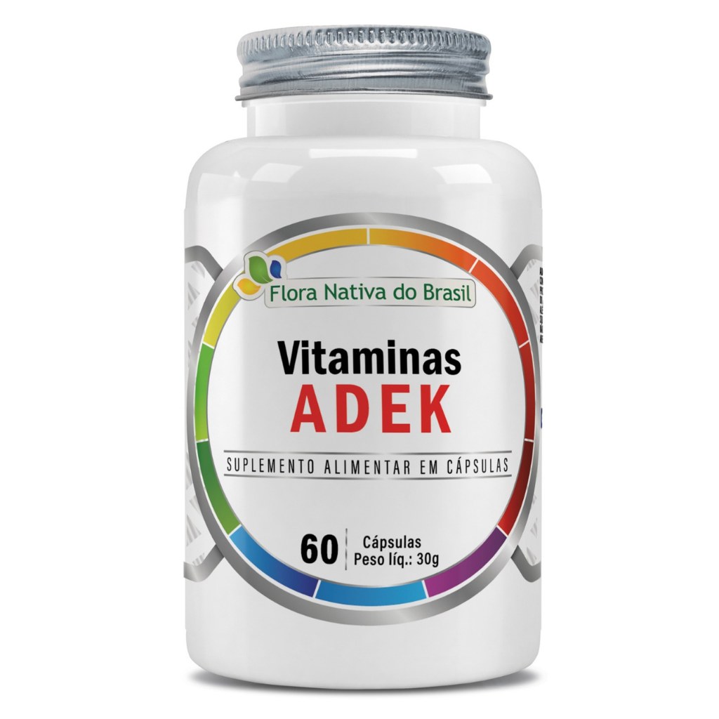 Vitaminas ADEK 500 mg 60 cápsulas Flora Nativa