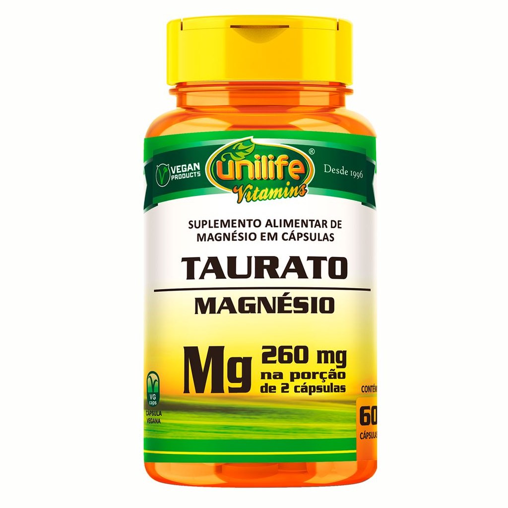 Magnesio Taurato 620mg 60 cápsulas Unilife