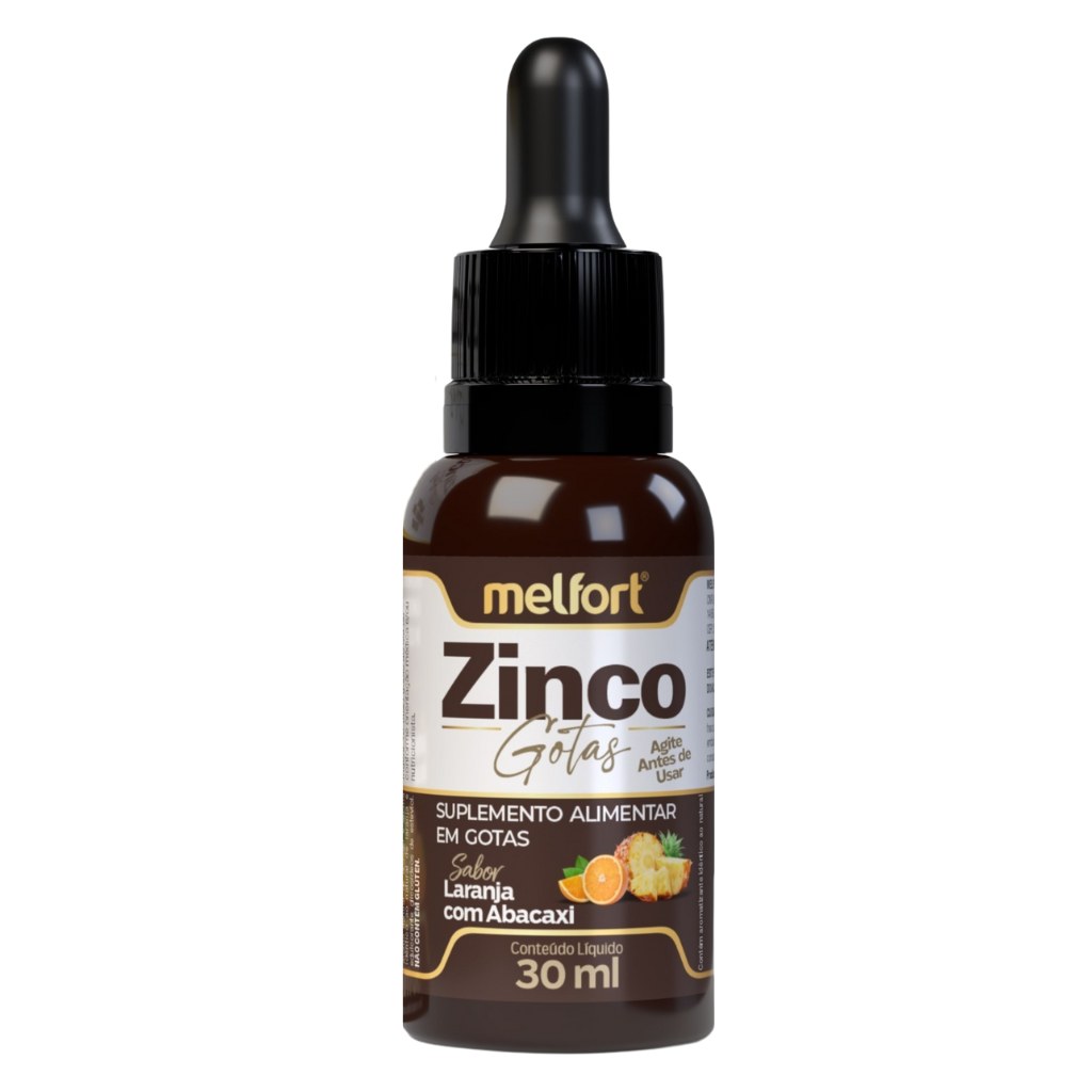 Zinco 30ml Sabor Laranja com Abacaxi 30ml Melfort