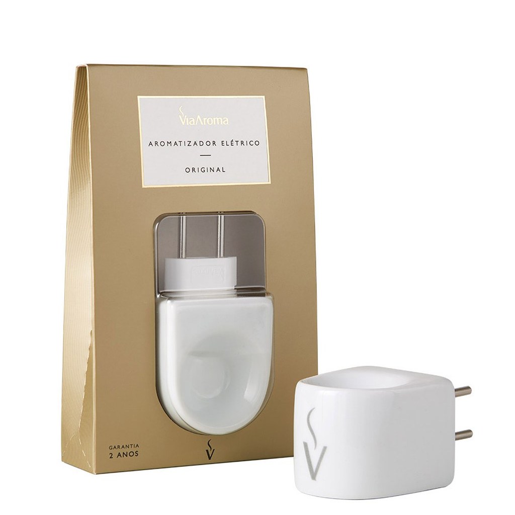 Aromatizador Eletrico Original - Branco Porcelana Via Aroma
