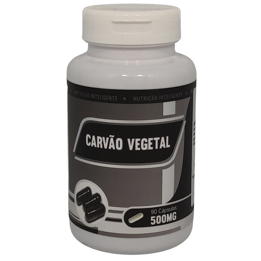 Carvao Vegetal Ativado 500mg 90 cápsulas RN Suplementos
