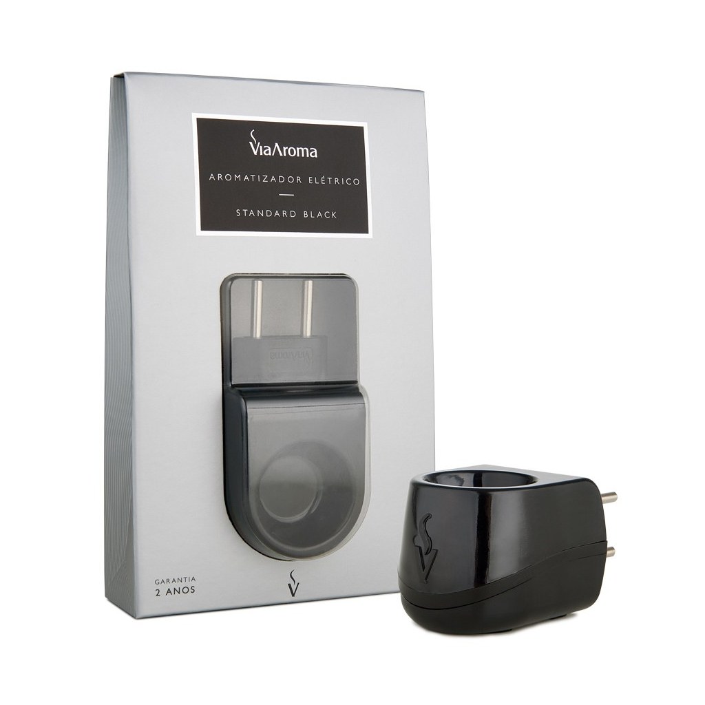 Aromatizador Eletrico Standard Preto Plástico Via Aroma