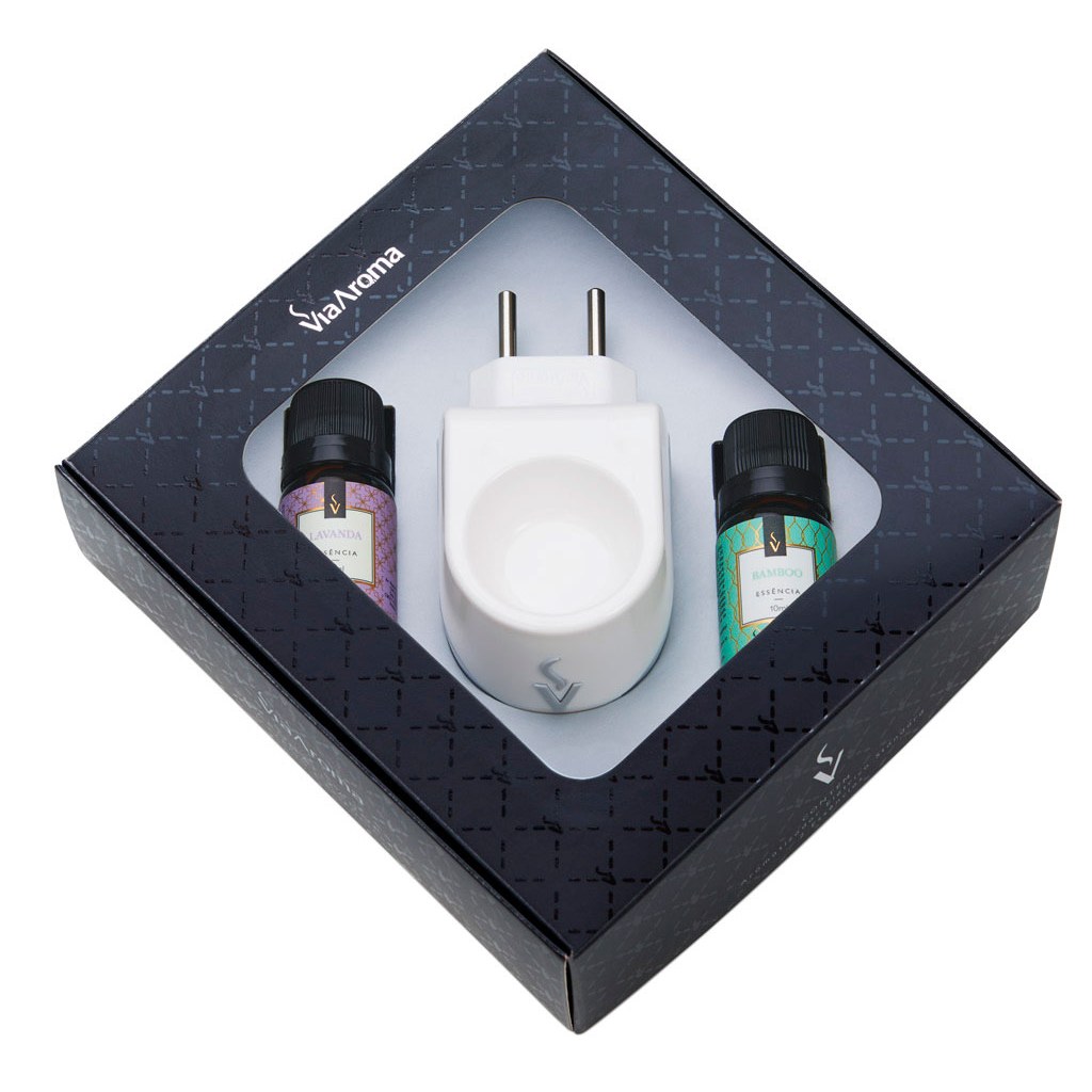 Kit Aromatizador Eletrico Standard Bamboo/Lavanda Via Aroma
