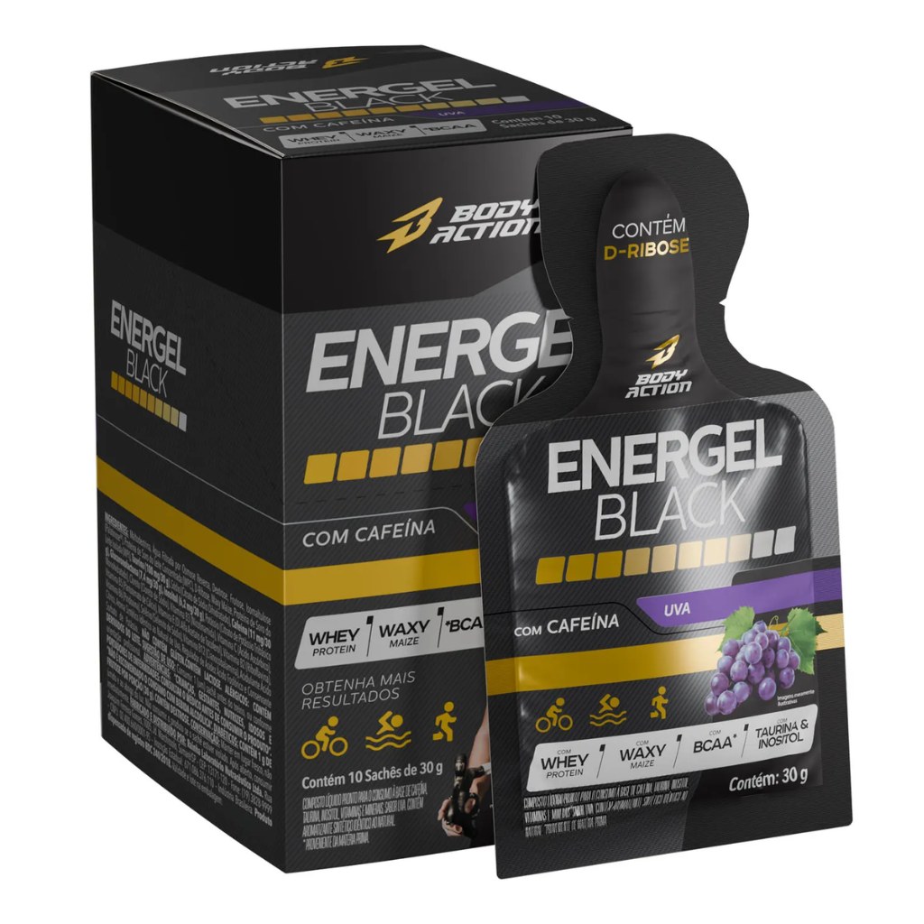 Energel Black 10x30g Uva Body Action