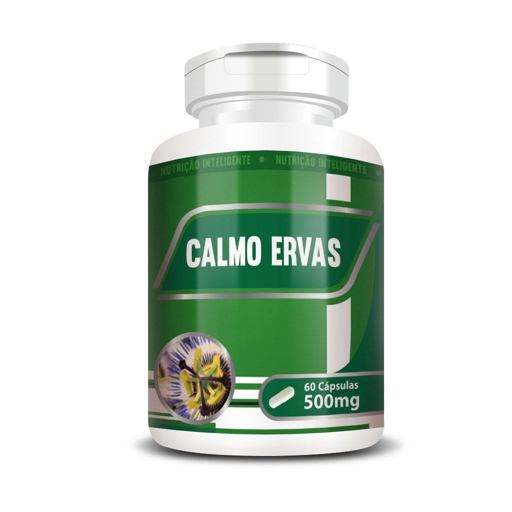 Calmo Ervas 500mg 60 cápsulas RN Suplementos