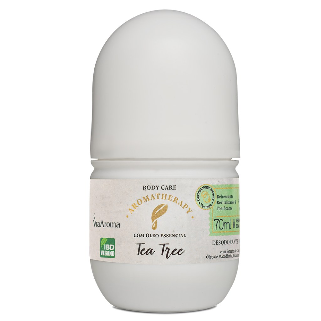 Desodorante Aromatherapy Tea Tree (Melaleuca) 70ml Via Aroma