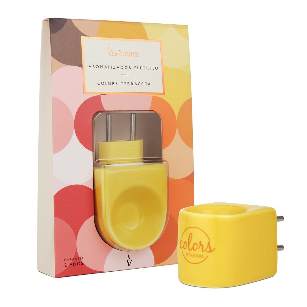 Aromatizador Eletrico Colors Amarelo Via Aroma