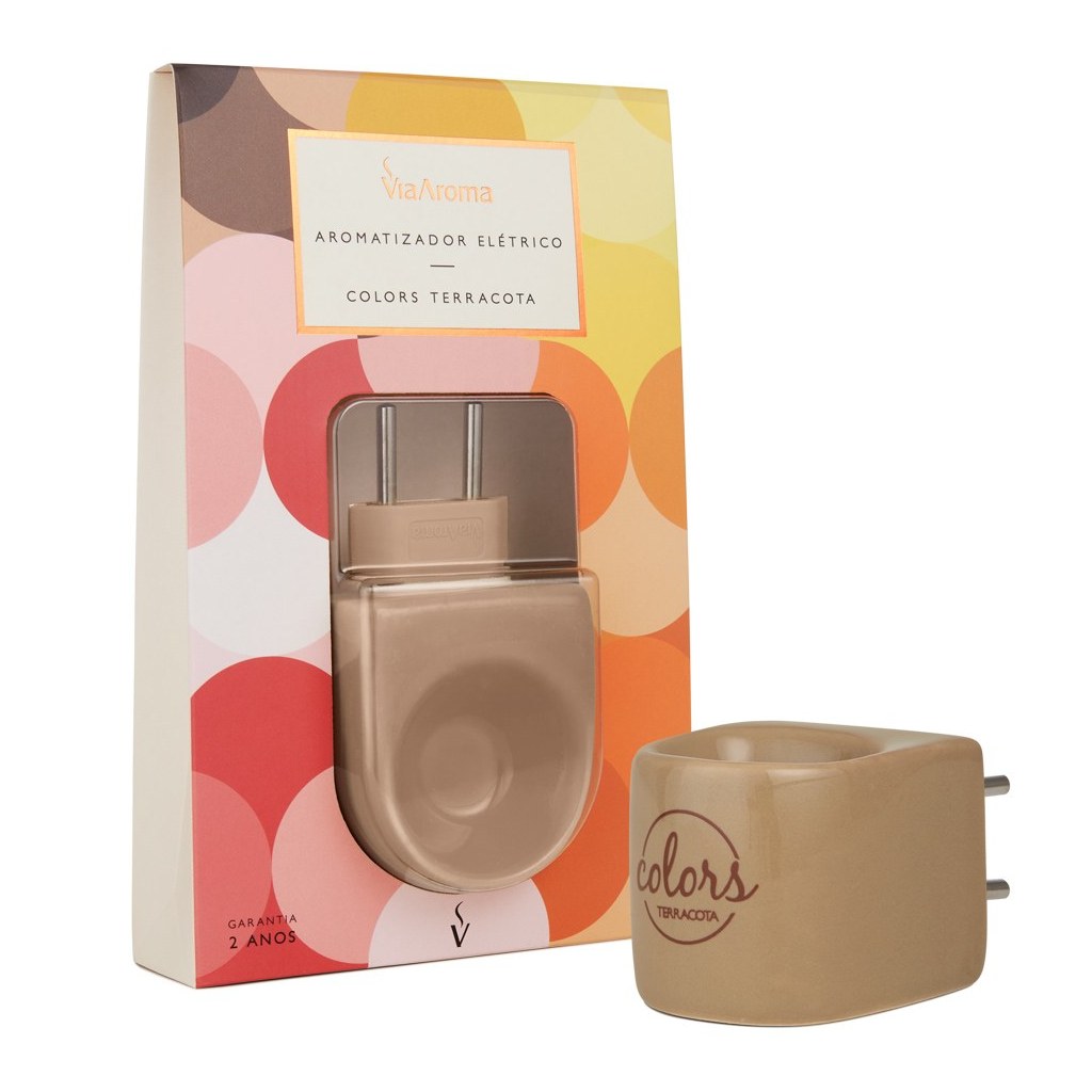 Aromatizador Eletrico Colors Bege Via Aroma