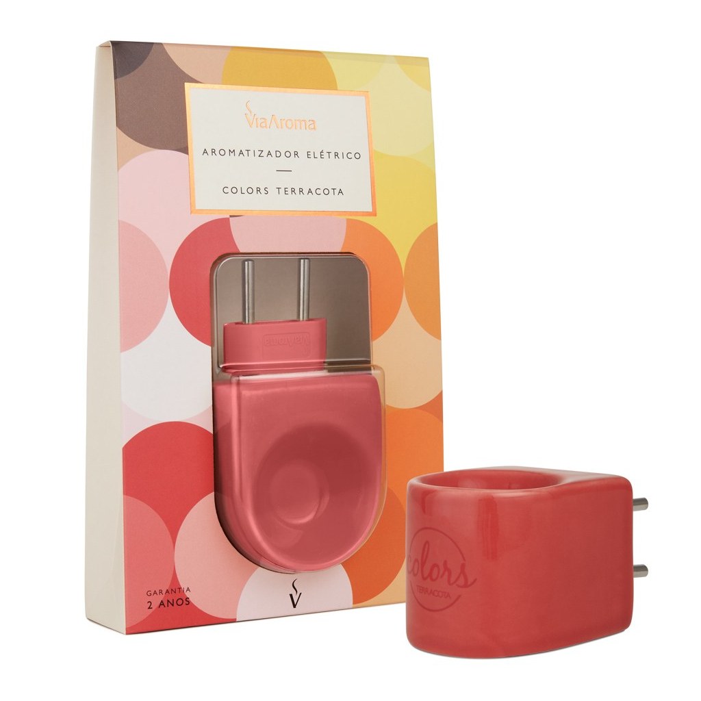 Aromatizador Eletrico Colors Vermelho Via Aroma
