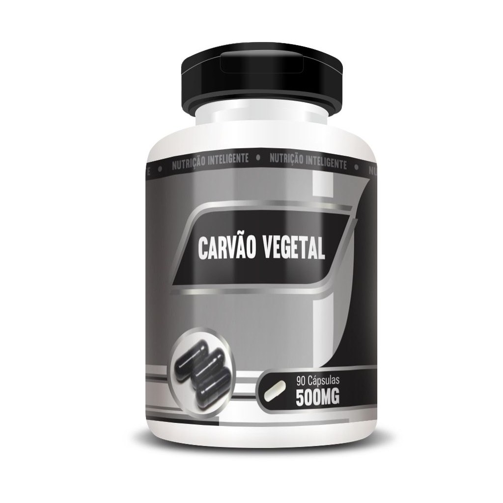 Carvao Vegetal Ativado 500mg 60 cápsulas RN Suplementos