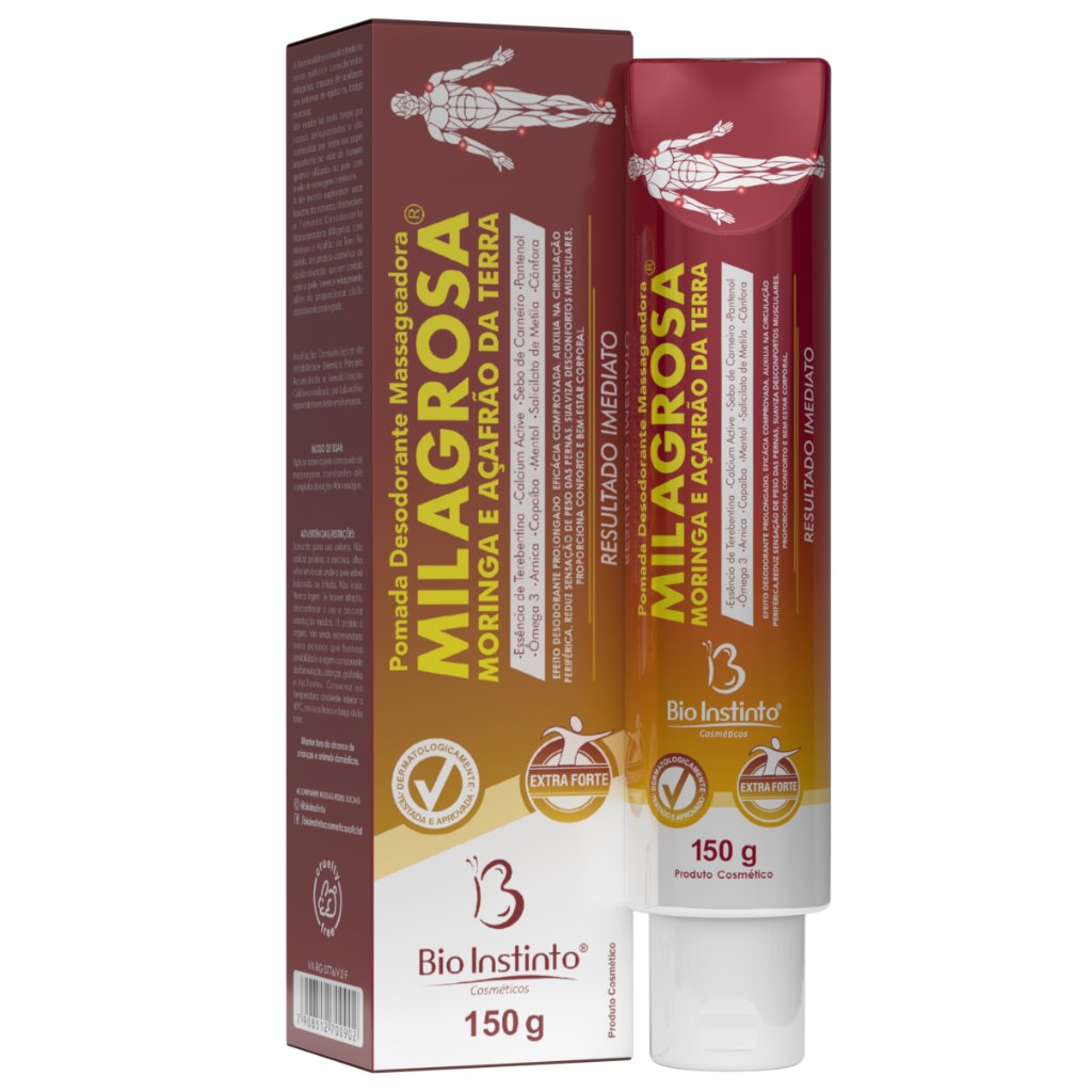 Pomada Milagrosa com Moringa e Açafrao da Terra 150g Bio Instinto