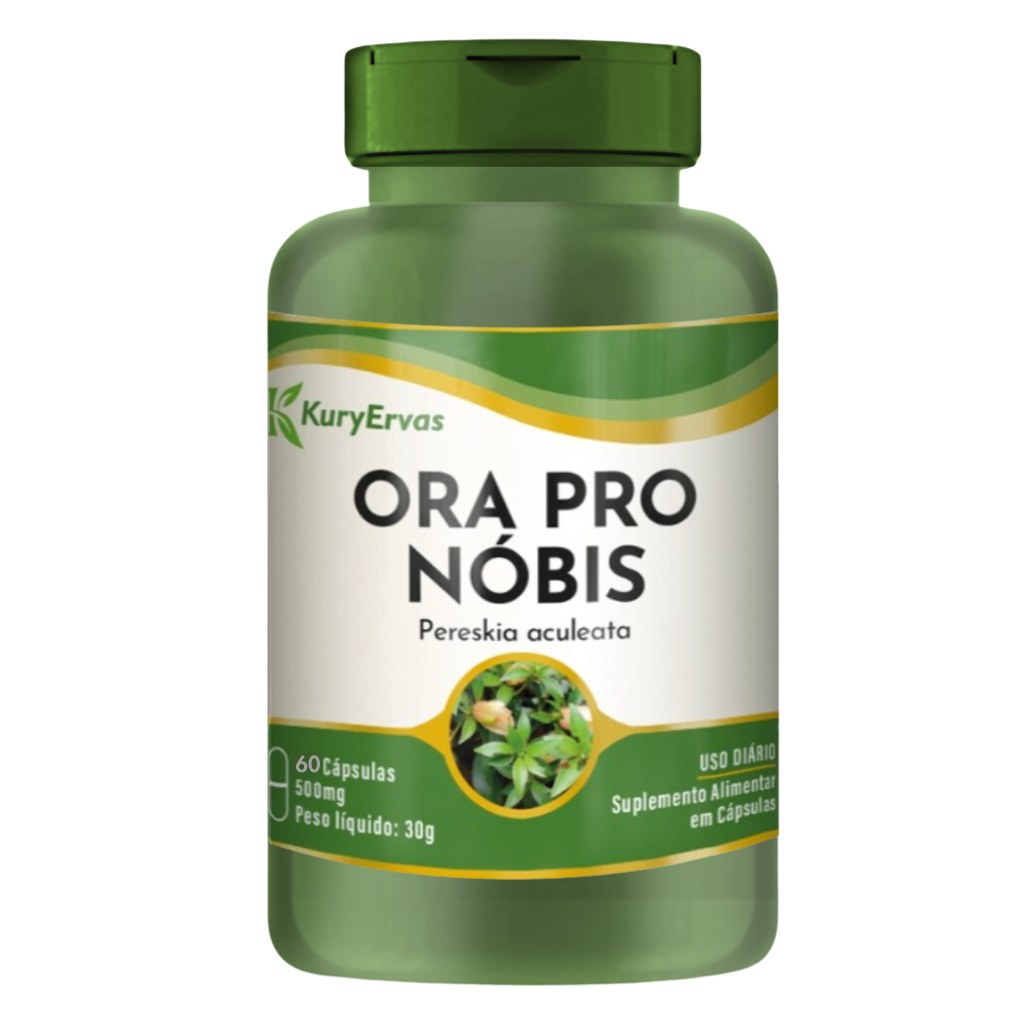 Ora Pro Nobis 500mg 60 cápsulas Kury Ervas