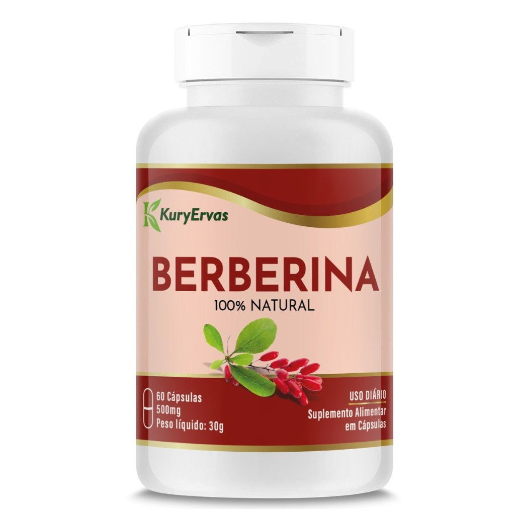 Berberina 500mg 60 cápsulas Kury Ervas