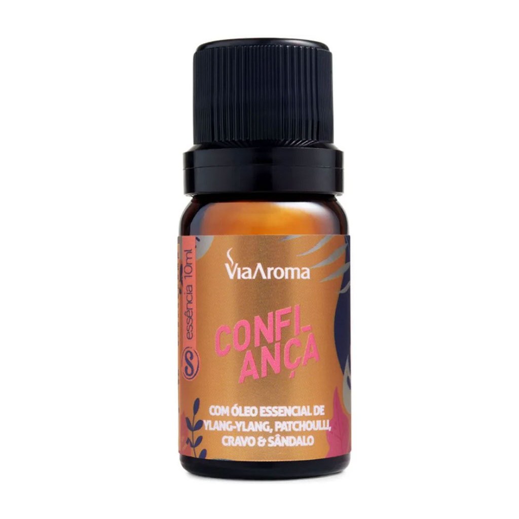 Essencia Confiança (Com Ylang Ylang, Patchoulli, Cravo e Sandalo) 10ml Via Aroma